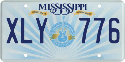 MS license plate XLY776