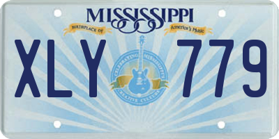 MS license plate XLY779