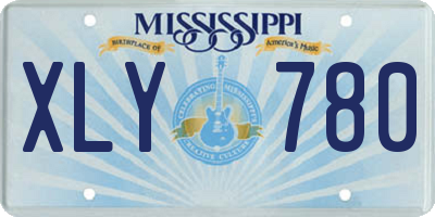 MS license plate XLY780