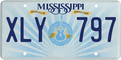 MS license plate XLY797
