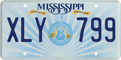 MS license plate XLY799