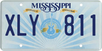 MS license plate XLY811