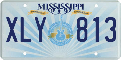 MS license plate XLY813