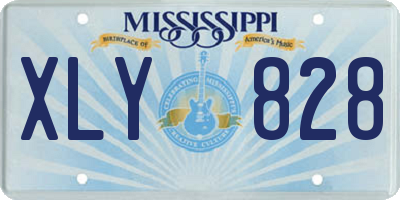 MS license plate XLY828