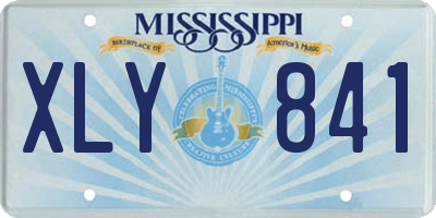 MS license plate XLY841