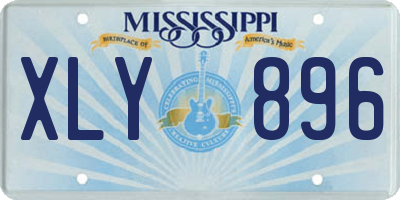 MS license plate XLY896