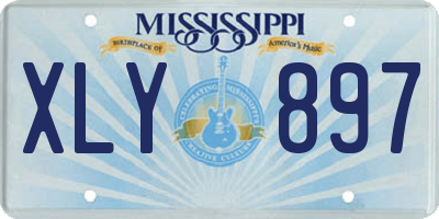 MS license plate XLY897