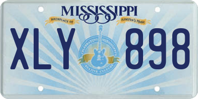 MS license plate XLY898