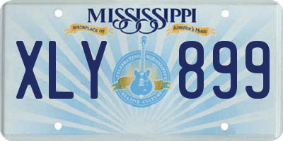 MS license plate XLY899