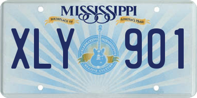 MS license plate XLY901