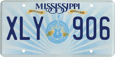 MS license plate XLY906