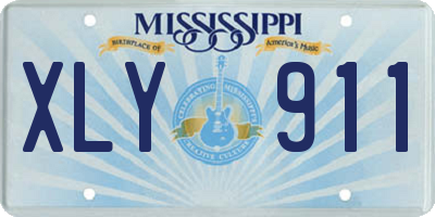 MS license plate XLY911