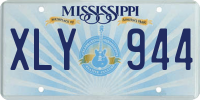 MS license plate XLY944