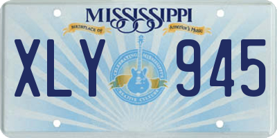 MS license plate XLY945