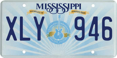 MS license plate XLY946