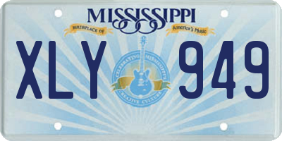 MS license plate XLY949