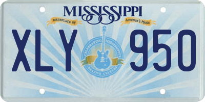 MS license plate XLY950