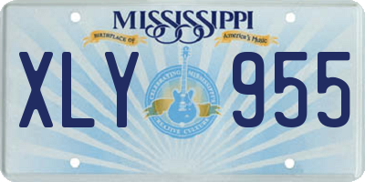 MS license plate XLY955