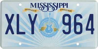 MS license plate XLY964