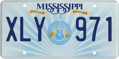 MS license plate XLY971