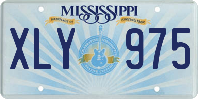 MS license plate XLY975