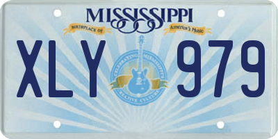 MS license plate XLY979