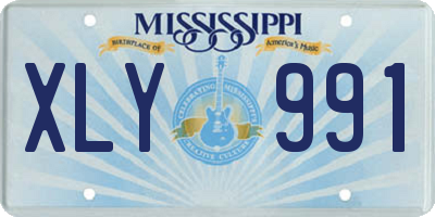 MS license plate XLY991