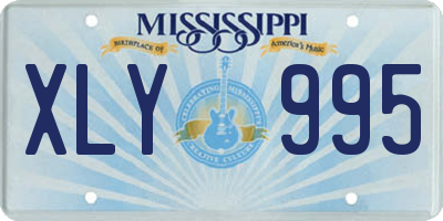 MS license plate XLY995