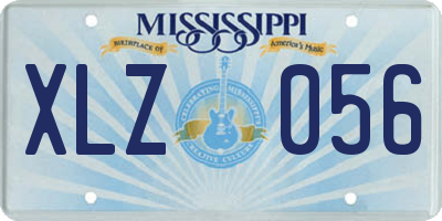 MS license plate XLZ056