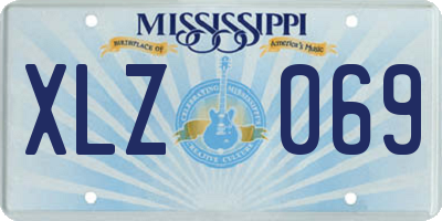 MS license plate XLZ069