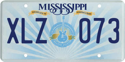 MS license plate XLZ073