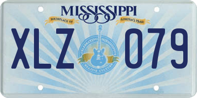 MS license plate XLZ079