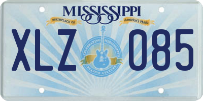 MS license plate XLZ085