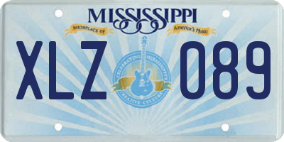 MS license plate XLZ089