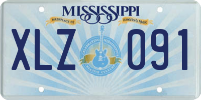 MS license plate XLZ091
