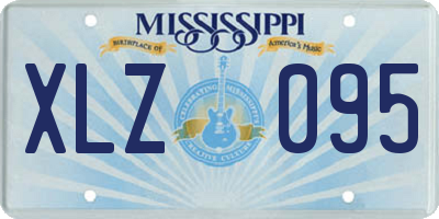 MS license plate XLZ095