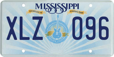 MS license plate XLZ096