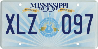 MS license plate XLZ097