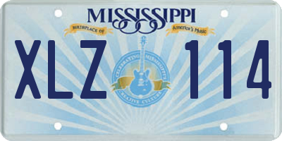 MS license plate XLZ114
