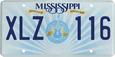 MS license plate XLZ116