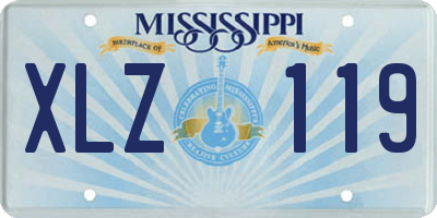 MS license plate XLZ119