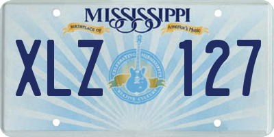 MS license plate XLZ127