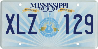 MS license plate XLZ129
