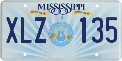 MS license plate XLZ135
