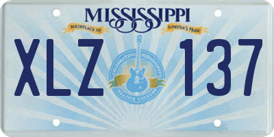 MS license plate XLZ137