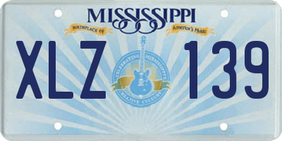 MS license plate XLZ139