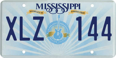 MS license plate XLZ144
