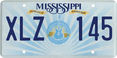 MS license plate XLZ145