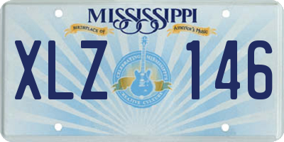 MS license plate XLZ146