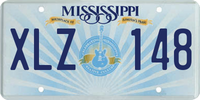 MS license plate XLZ148
